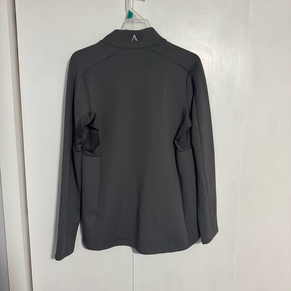 UMD Gray Athletic Quarter zip with Bulldog Embroidery - Picture 3 of 3